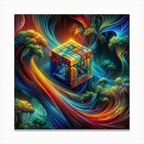 Metatron Cube Canvas Print