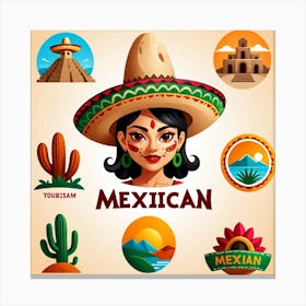 Mexican Girl 80 Canvas Print