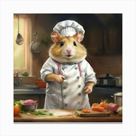 Chef Hamster 8 Canvas Print