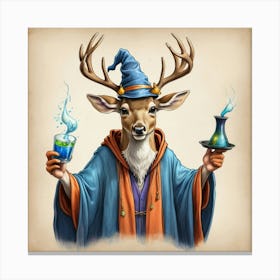 Wizard Deer 1 Canvas Print