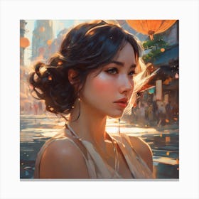 Chinese Girl Canvas Print