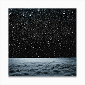 Snow Falling Canvas Print