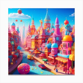 Candy City Canvas Print