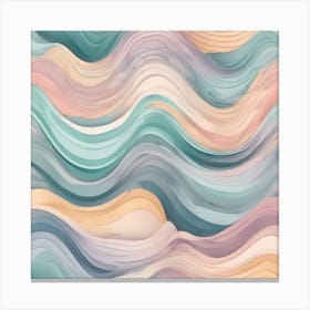 Abstract Wave Pattern 5 Canvas Print