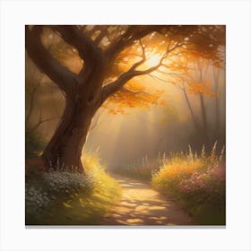 Path Of Light Canvas Print