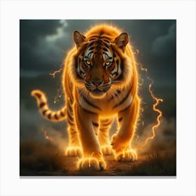 Lightning Tiger 11 Canvas Print