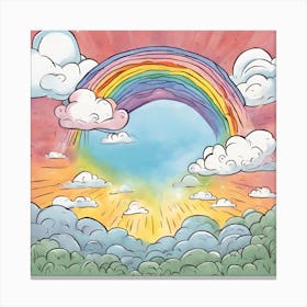 Rainbow In The Sky Canvas Print