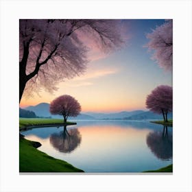 Sakura Trees 1 Canvas Print
