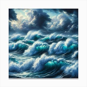 Stormy Seas 1 Canvas Print