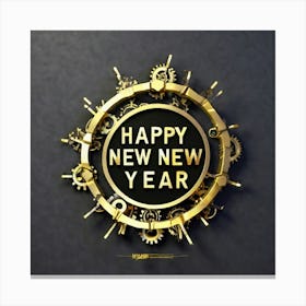 Happy New Year 42 Canvas Print