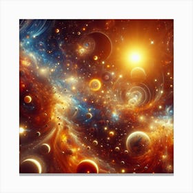 Space Galaxy Canvas Print