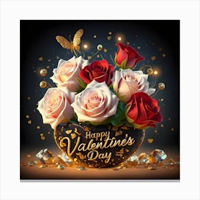 Happy Valentine's Day 4 1 Canvas Print