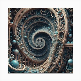 Genius, Madness, Time And Space 10 Canvas Print