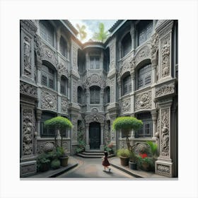 Chinese Courtyard5 Canvas Print