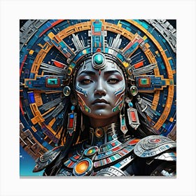 Aztec Woman Canvas Print
