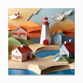 Paper Art Canvas Print