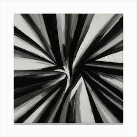 Abstract Painting, Black And White 1 Canvas Print