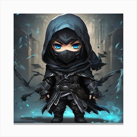 Chibi anime, young male Canvas Print