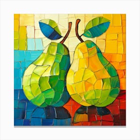 Two Pears 4 Canvas Print