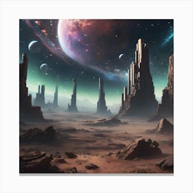 Cosmic City Canvas Print