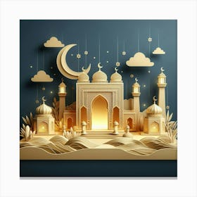 Islamic Mosque Canvas Print