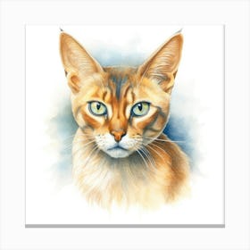 Arabian Mau Cat Portrait 3 Canvas Print