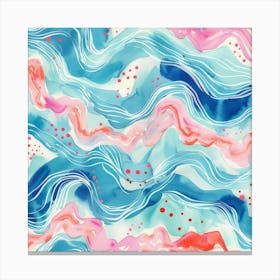 Wavy Waves 1 Canvas Print