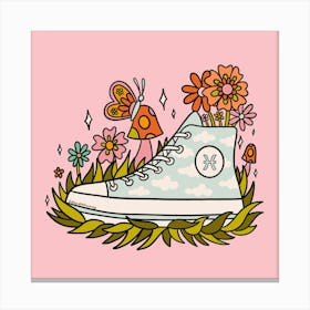 Pisces Sneaker Canvas Print