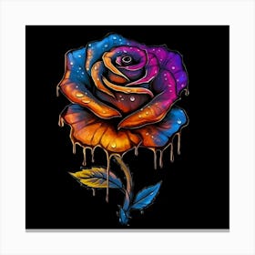 Dripping Rose 3 Canvas Print