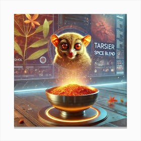 Tarsier Spice Blend Scifi Canvas Print