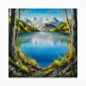 Mountain Lake 30 Canvas Print