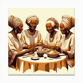 African Grandmothers Canvas Print