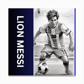 ARGANTINA MESSI MESSI MESSI Canvas Print