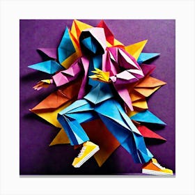 Origami Dancer 70 Canvas Print