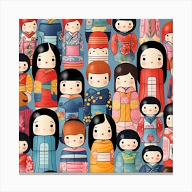 Asian Dolls 8 Canvas Print