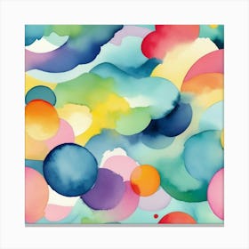 Watercolor Clouds 2 Canvas Print