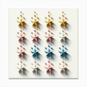 Origami Stars Canvas Print
