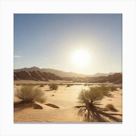 Desert Landscape - Desert Stock Videos & Royalty-Free Footage Canvas Print