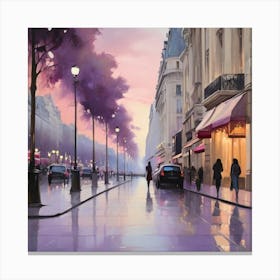 Paris At Dusk.3 2 Canvas Print