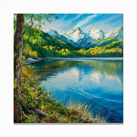 Mountain Lake 21 Canvas Print