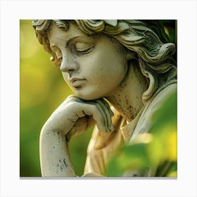 Angel Statue Canvas Print