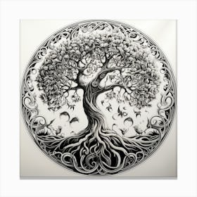 Tree Of Life drawing 3 Canvas Print