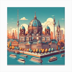 Berlin Cityscape Canvas Print