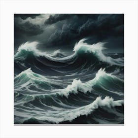 Stormy Seas 15 Canvas Print