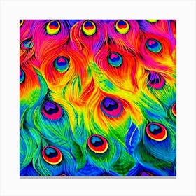 Peacock Feathers Canvas Print