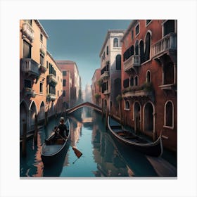 Venice Canal Canvas Print