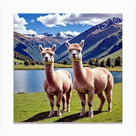 Alpacas 1 Canvas Print