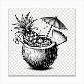 Tropical cocktail Canvas Print