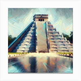 Chichen Itza of Chile - Painting Canvas Print