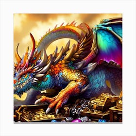 Colorful Dragon Canvas Print